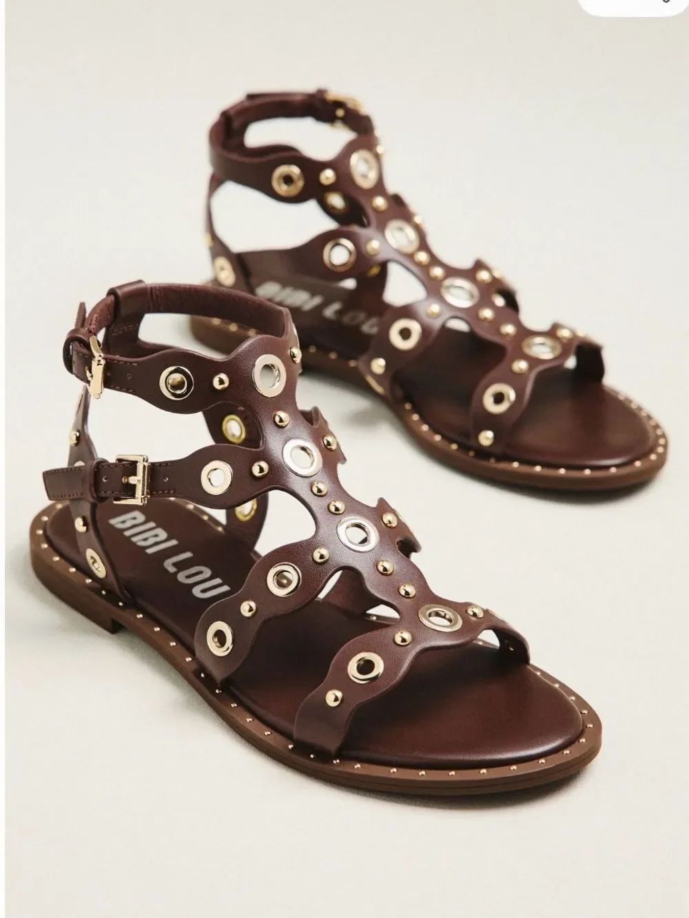 Bibi Lou Calla Studded
Gladiator Sandals